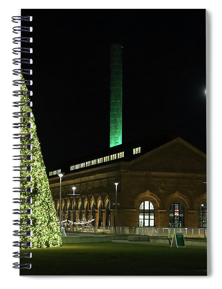 Christmas Spiral Notebook featuring the photograph Christmas Decorations Downtown Toledo Ohio 3050 by Jack Schultz