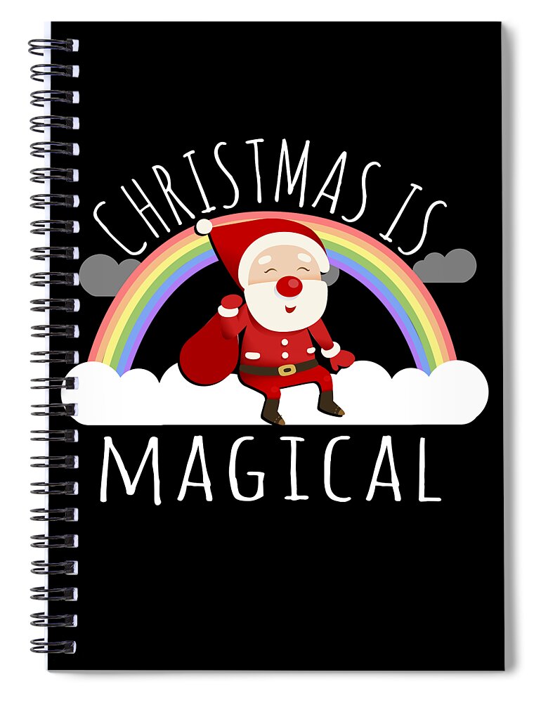 Christmas 2023 Spiral Notebook featuring the digital art Christmas Is Magical by Flippin Sweet Gear