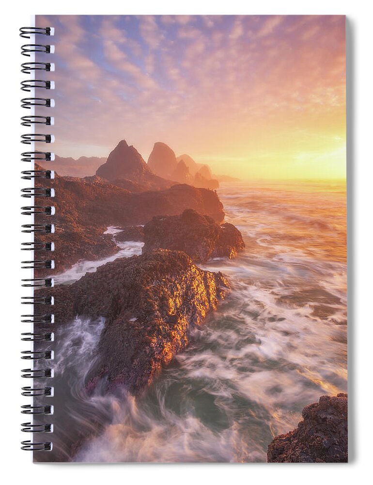 Oregon Spiral Notebook featuring the photograph Christmas Magic by Darren White