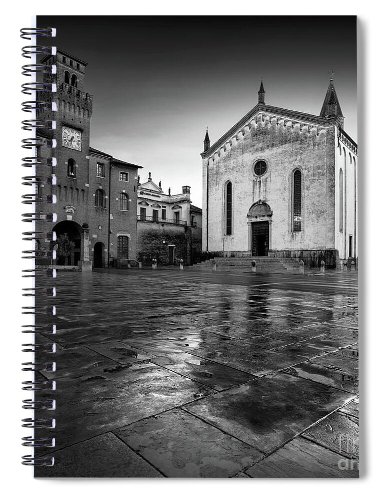 Oderzo Spiral Notebook featuring the photograph Church after the rain by The P