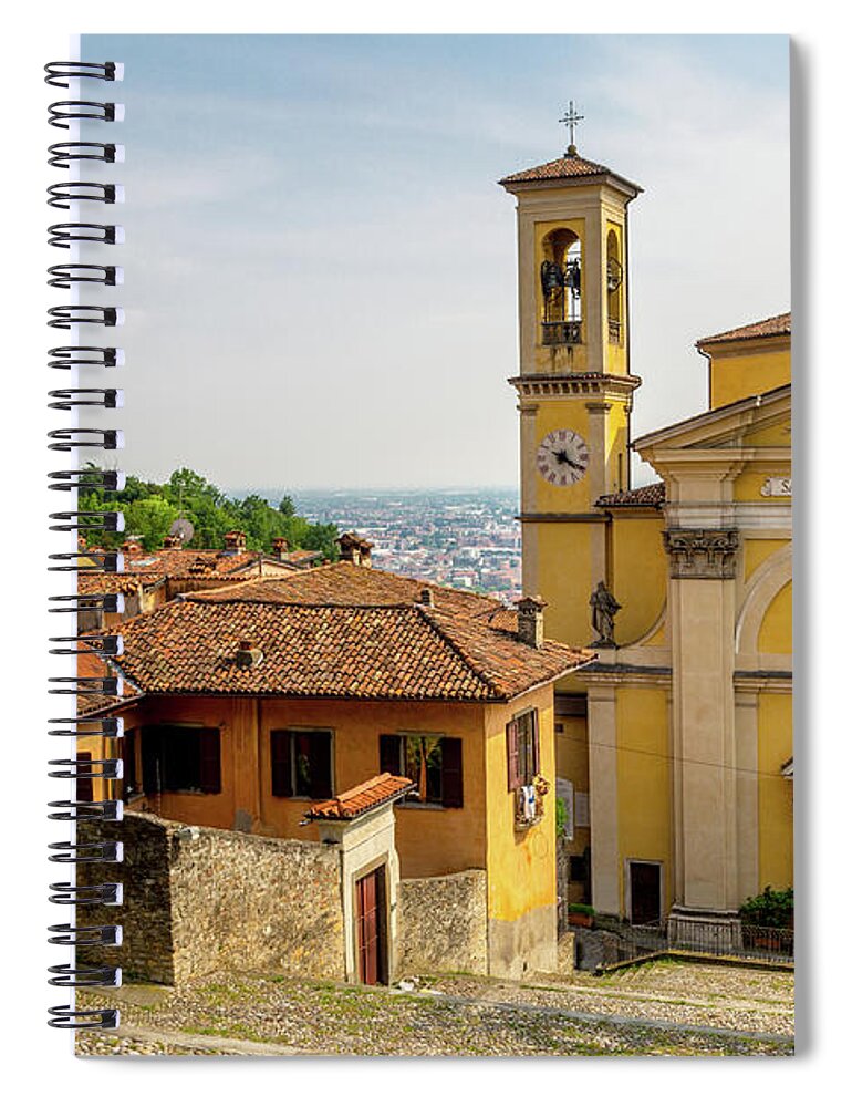 Europe Spiral Notebook featuring the photograph Church of San Grata Inter Vites by W Chris Fooshee