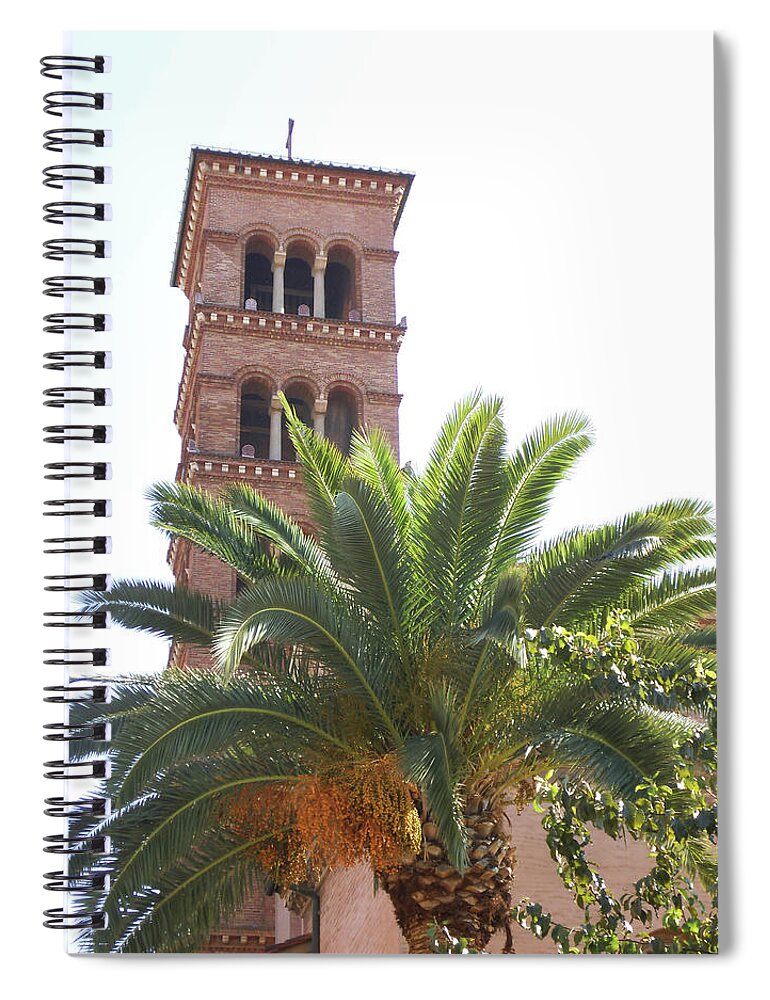  Spiral Notebook featuring the photograph Church Palm by Heather E Harman