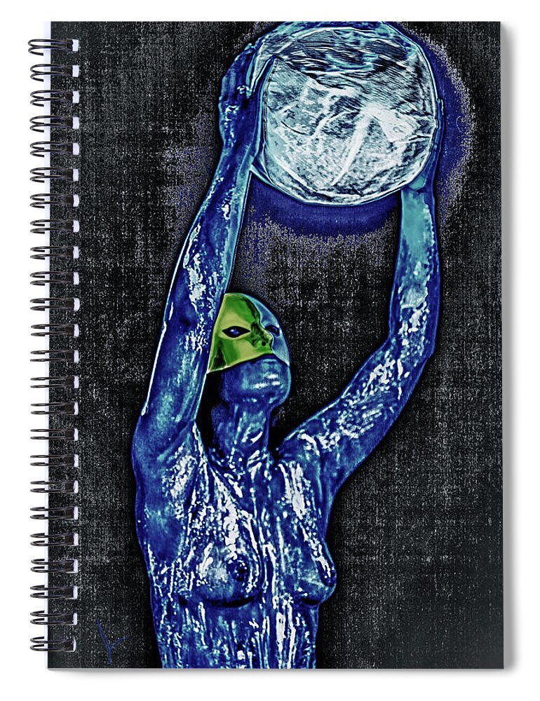 Blacklight Spiral Notebook featuring the photograph Circle by Jose Pagan