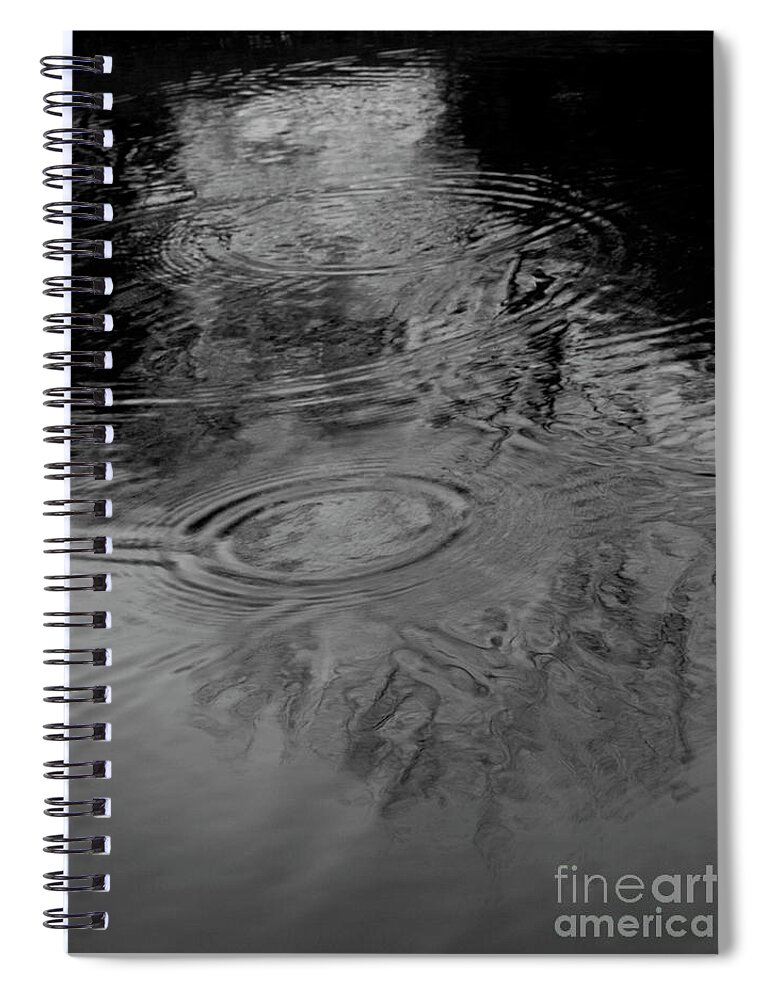 Water Patterns Spiral Notebook featuring the photograph CircularWatermark by Mary Kobet
