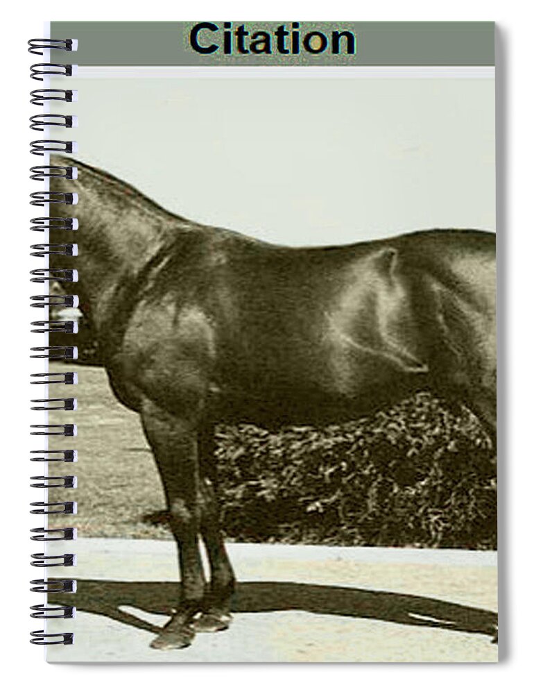 Citation Spiral Notebook featuring the photograph Citation by Imagery-at- Work