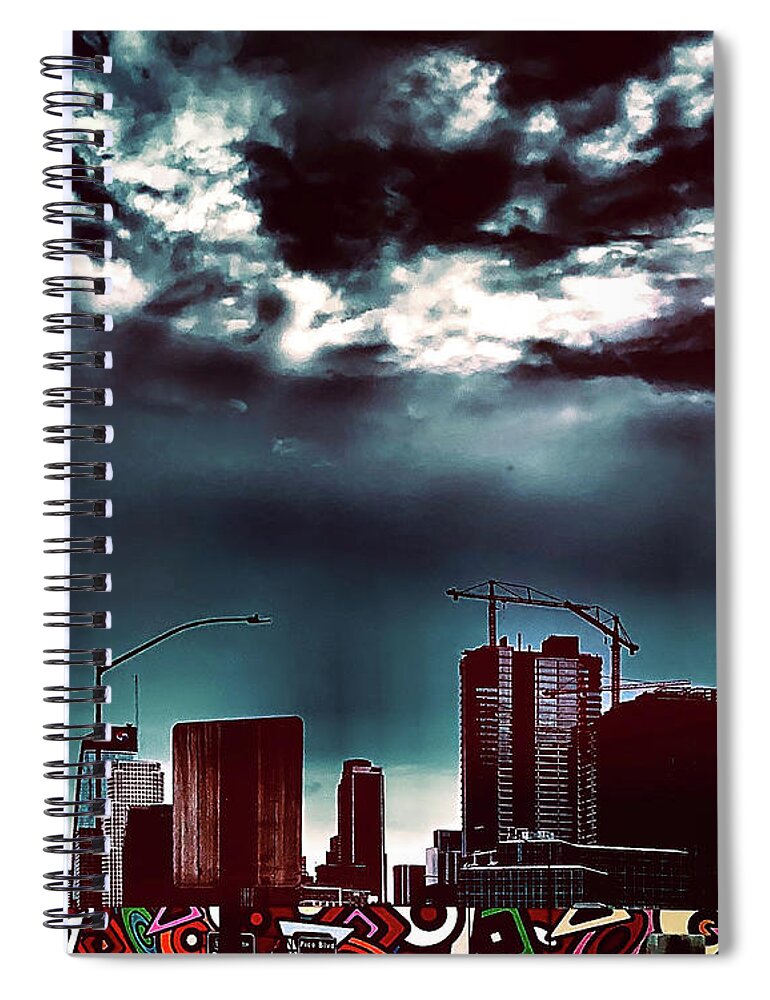 Buffy The Vampire Slayer Spiral Notebook featuring the photograph City of One Devil by Nicholas Brendon