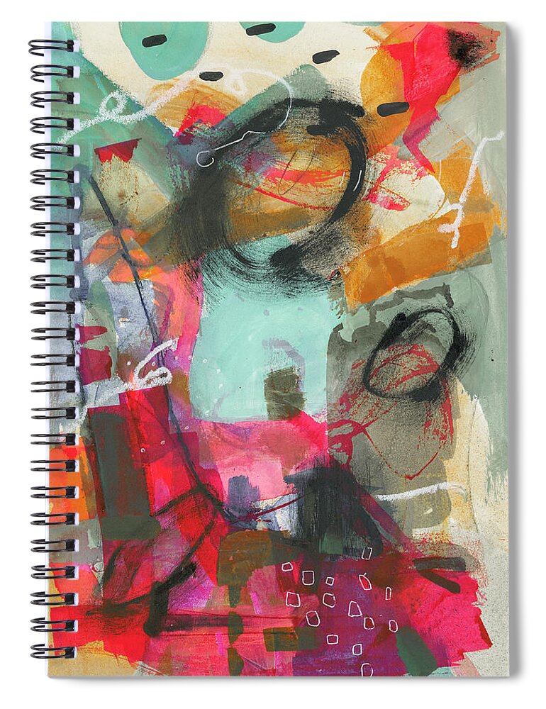 Watercolor Paper Spiral Notebook featuring the painting City Vibes by Jo-Anne Gazo-McKim