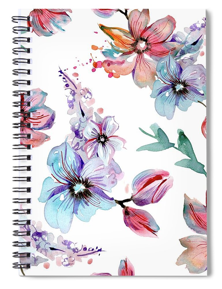 Art Spiral Notebook featuring the painting Claire by Zazzy Art Bar