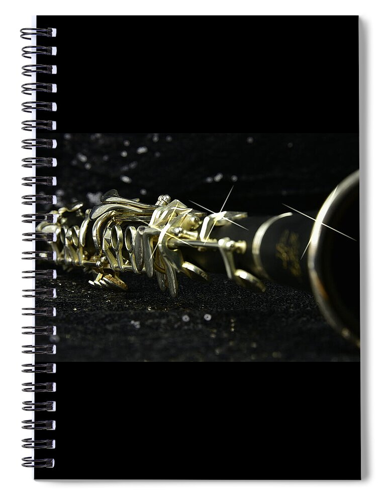 Clarinet Spiral Notebook featuring the photograph Clarinet Seen Differently by Neil R Finlay