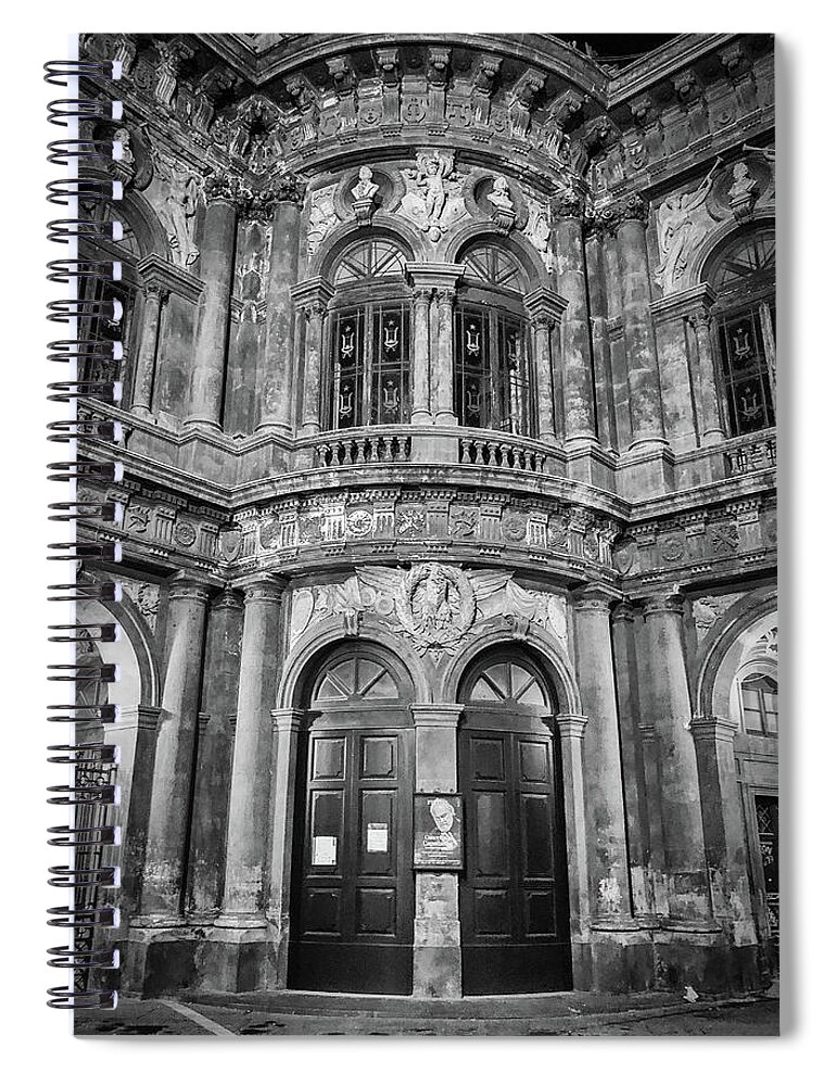 Italy Spiral Notebook featuring the photograph Classic Architecture of Sicily by Monroe Payne