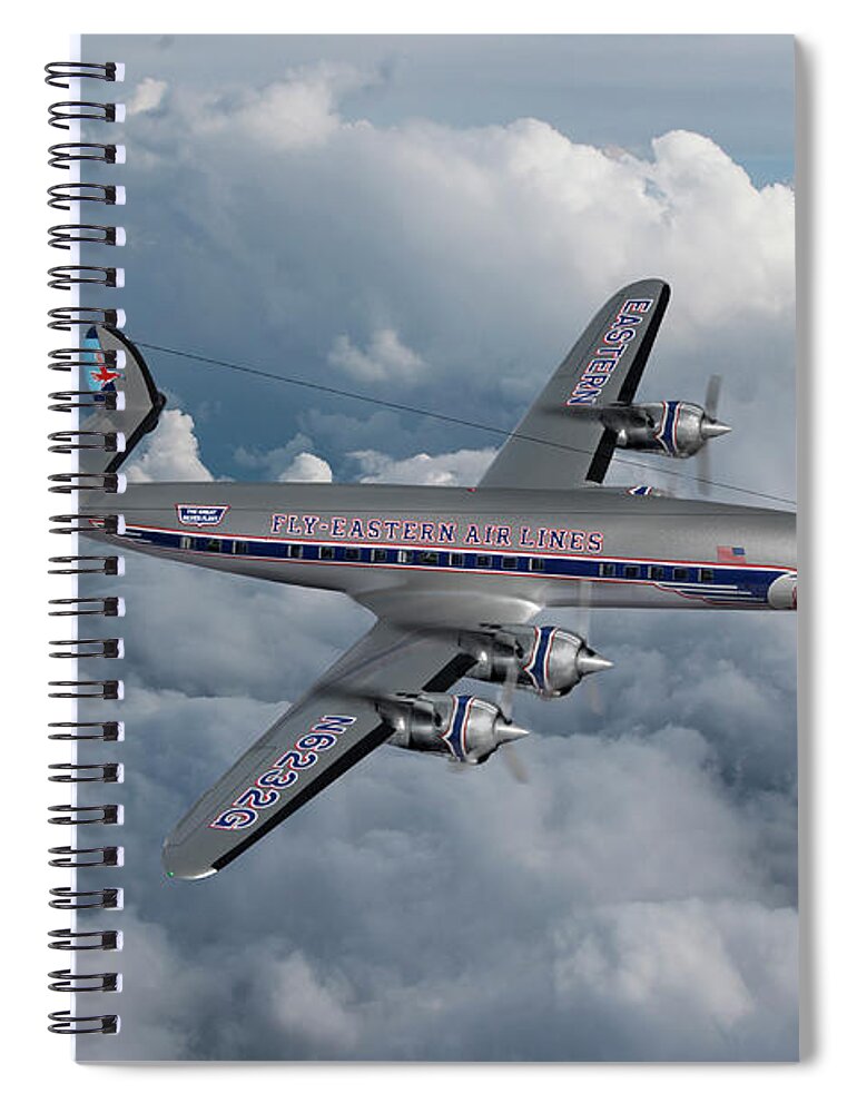 Eastern Air Lines Spiral Notebook featuring the digital art Classic Eastern Constellation by Erik Simonsen