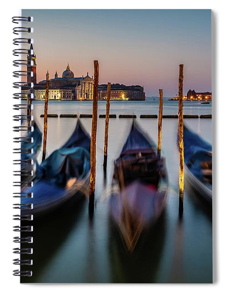 Italy Spiral Notebook featuring the photograph Classic Venice by David Downs