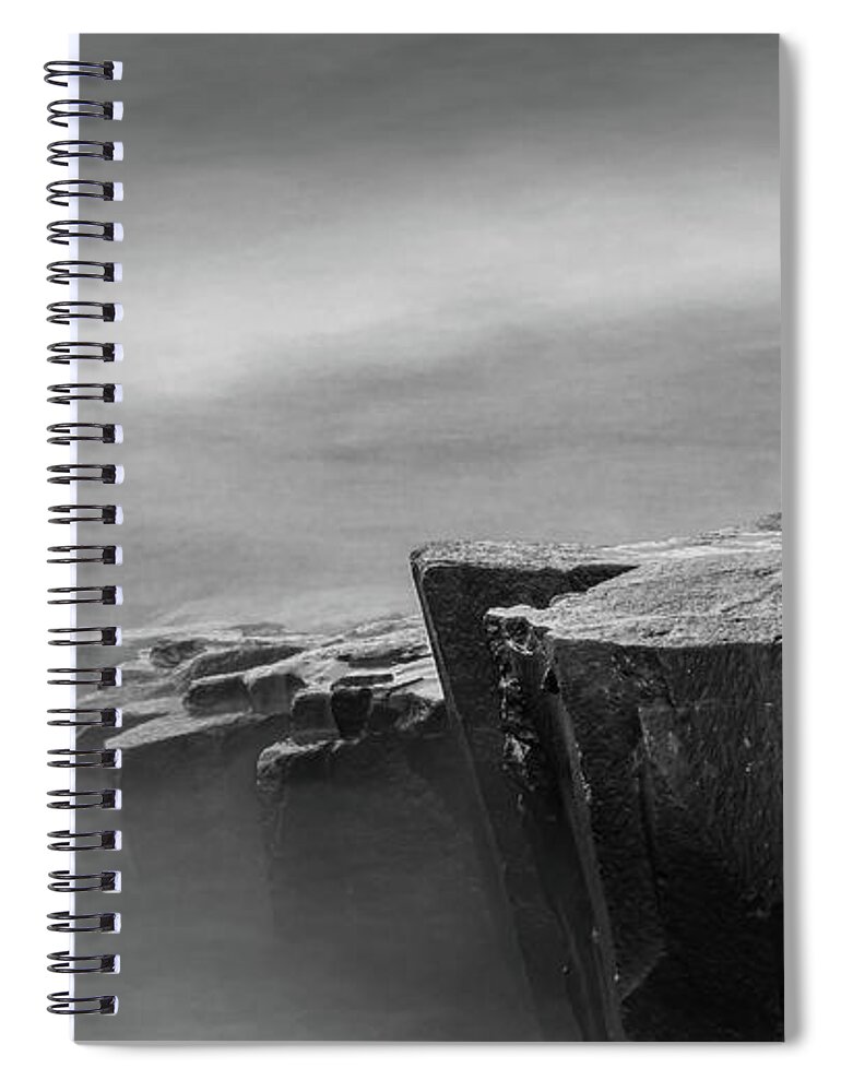 Cliff Spiral Notebook featuring the photograph Cliff by Bill Frische