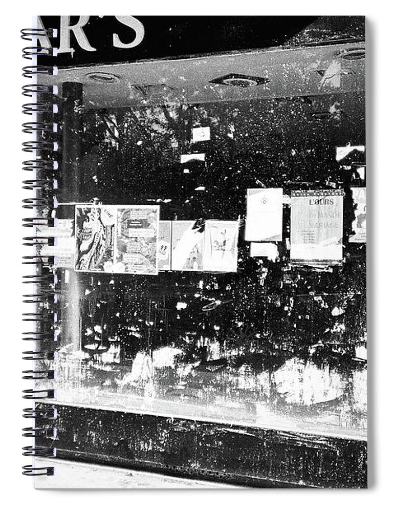 Covid Spiral Notebook featuring the photograph Closed vitrine by Barthelemy de Mazenod