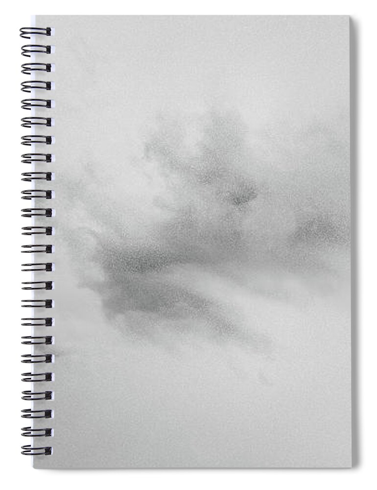 Evolution Spiral Notebook featuring the photograph Cloud and Rain by Karine GADRE