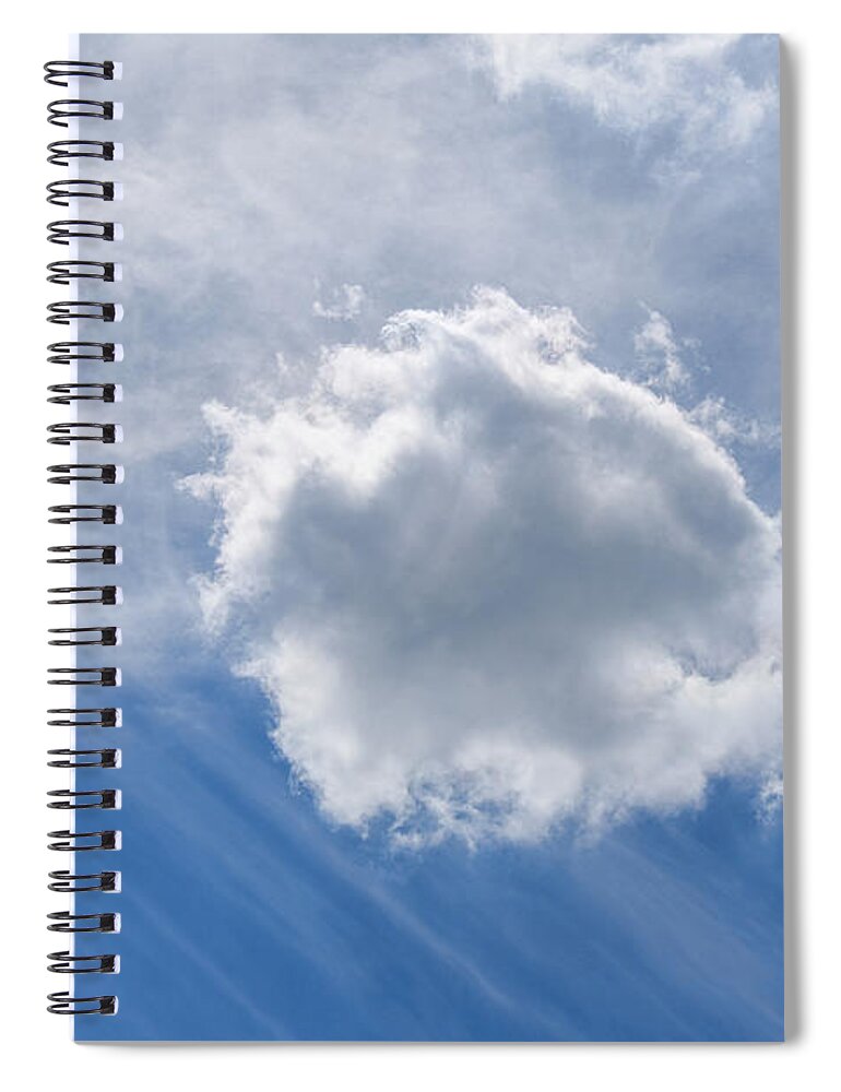Cloud Spiral Notebook featuring the photograph Cloud by Andrew Lalchan