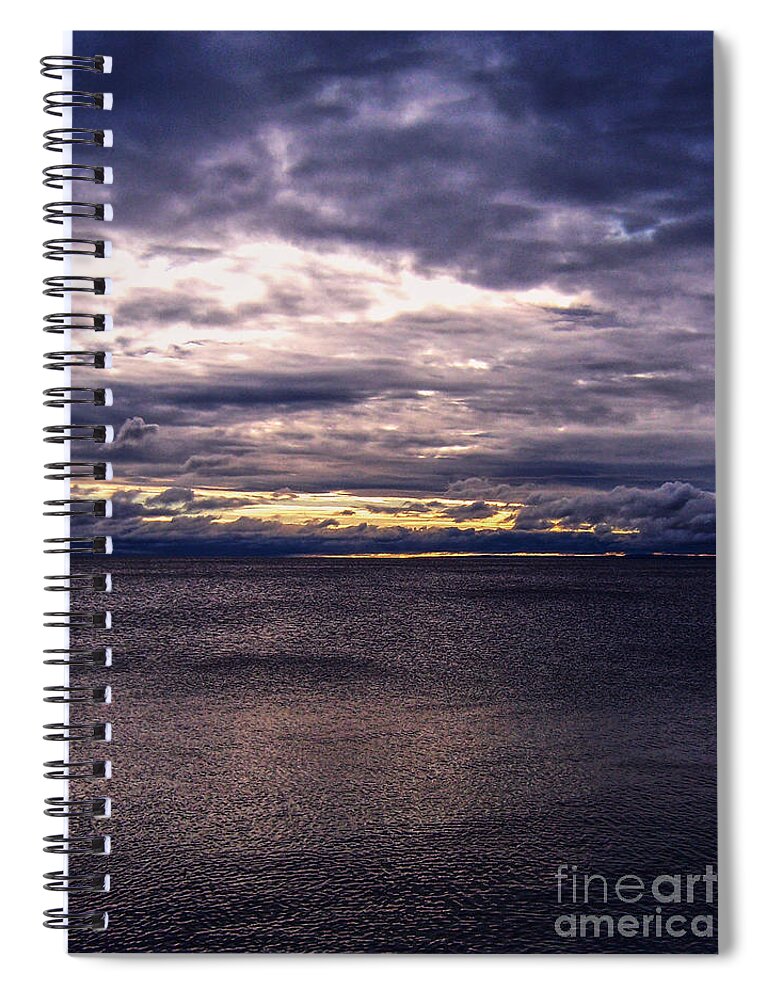 Michigan Spiral Notebook featuring the photograph Cloud Cover by Phil Perkins