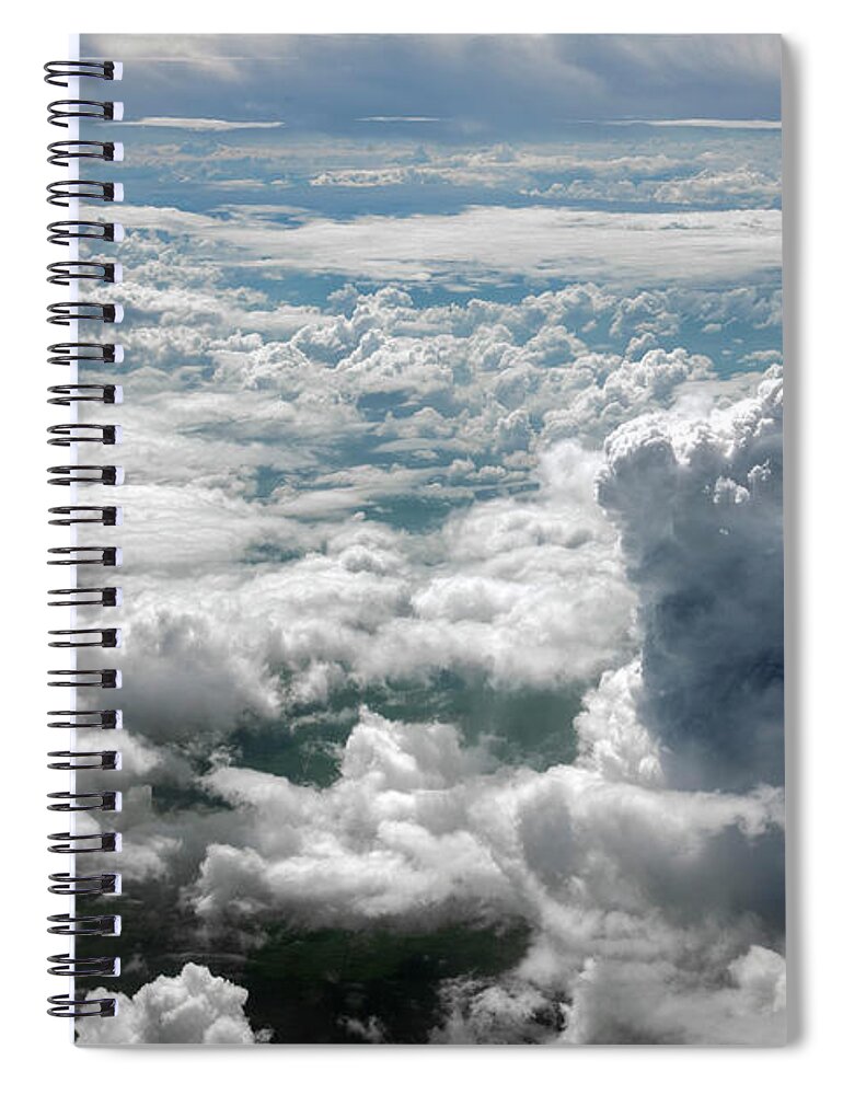 Art Spiral Notebook featuring the photograph Clouds CCI by FineArtRoyal Joshua Mimbs