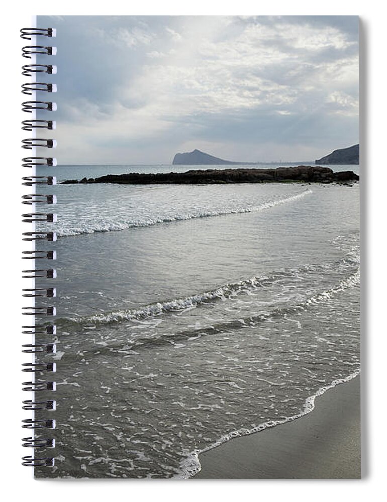 Mediterranean Coast Spiral Notebook featuring the photograph Clouds, light and water by Adriana Mueller