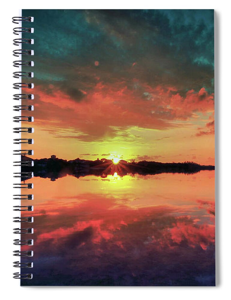 Landscape Spiral Notebook featuring the photograph Clouds of Morning Glory by Montez Kerr