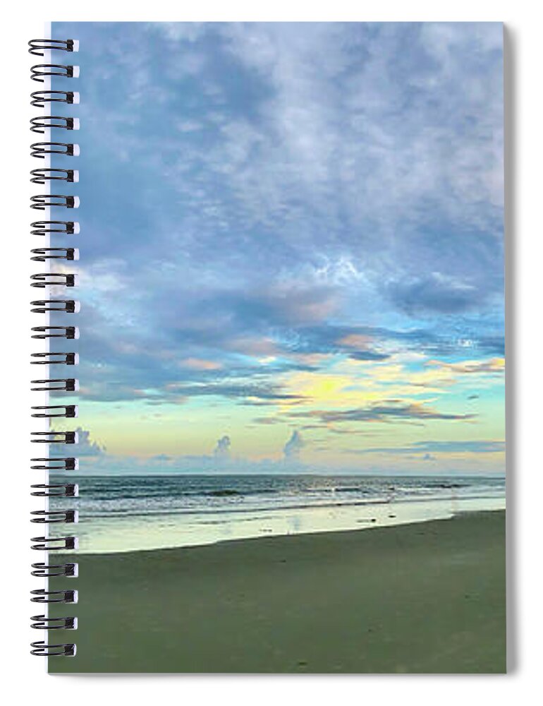 Landscape Spiral Notebook featuring the photograph Clouds Over Ocean 2 by Patricia Schaefer