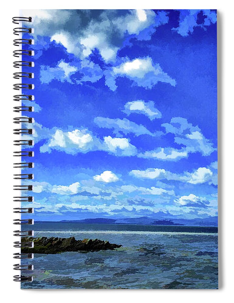 2016 Spiral Notebook featuring the photograph Clouds over St Lawrence by Monroe Payne
