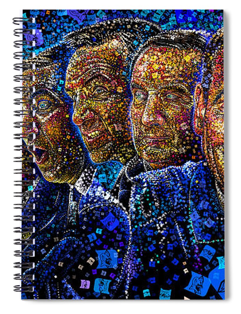 Duke Spiral Notebook featuring the painting Coach K by Yom Tov Blumenthal