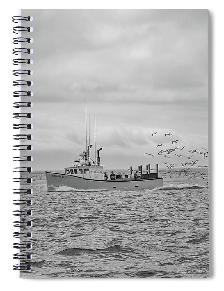 Chatham Spiral Notebook featuring the photograph Coastal Commute by Marisa Geraghty Photography