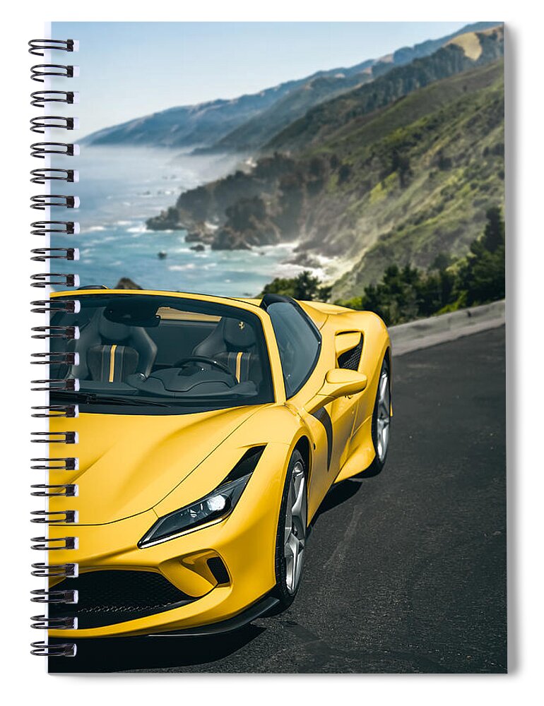 Ferrari Spiral Notebook featuring the photograph Coastal Cruiser by David Whitaker