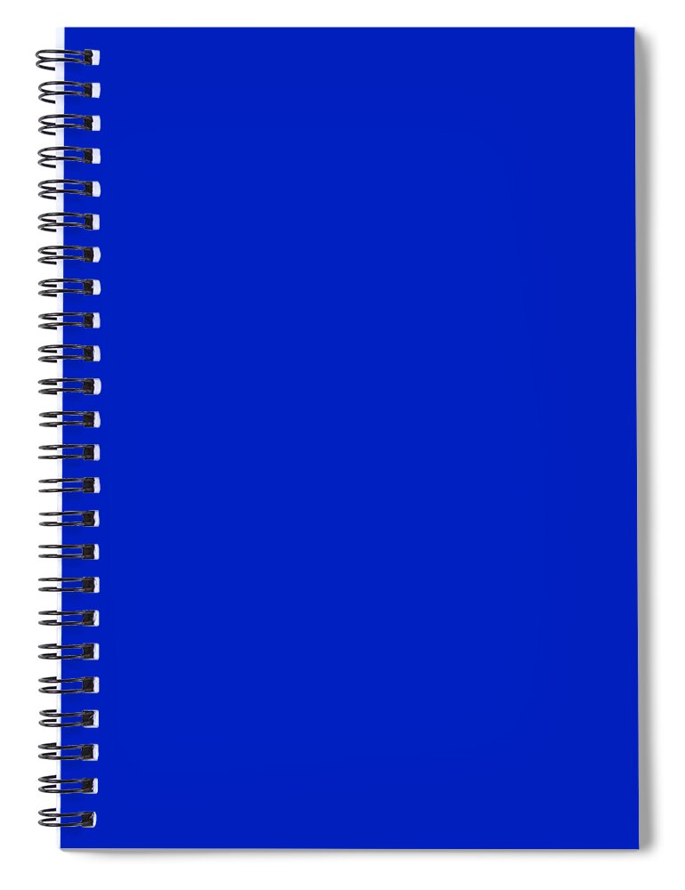 Cobalt Blue Spiral Notebook featuring the digital art Cobalt Blue by TintoDesigns