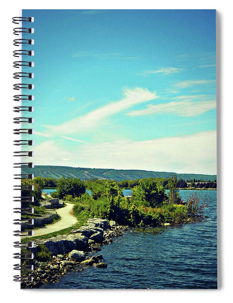 Collingwood Point Spiral Notebook featuring the photograph Collingwood Point by Cyryn Fyrcyd