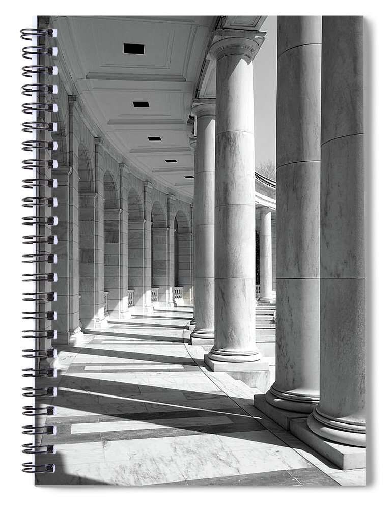 Columns Spiral Notebook featuring the photograph Columns 1 by Mike McGlothlen