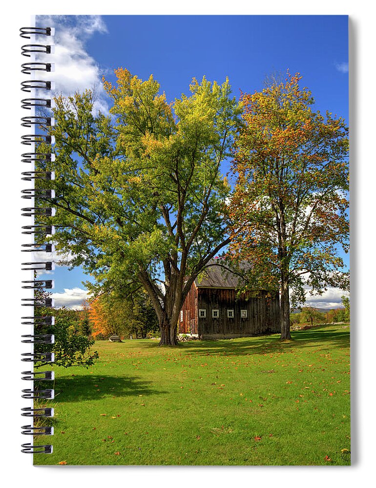 Fine Art Spiral Notebook featuring the photograph Colonial Style Barn by Robert Harris