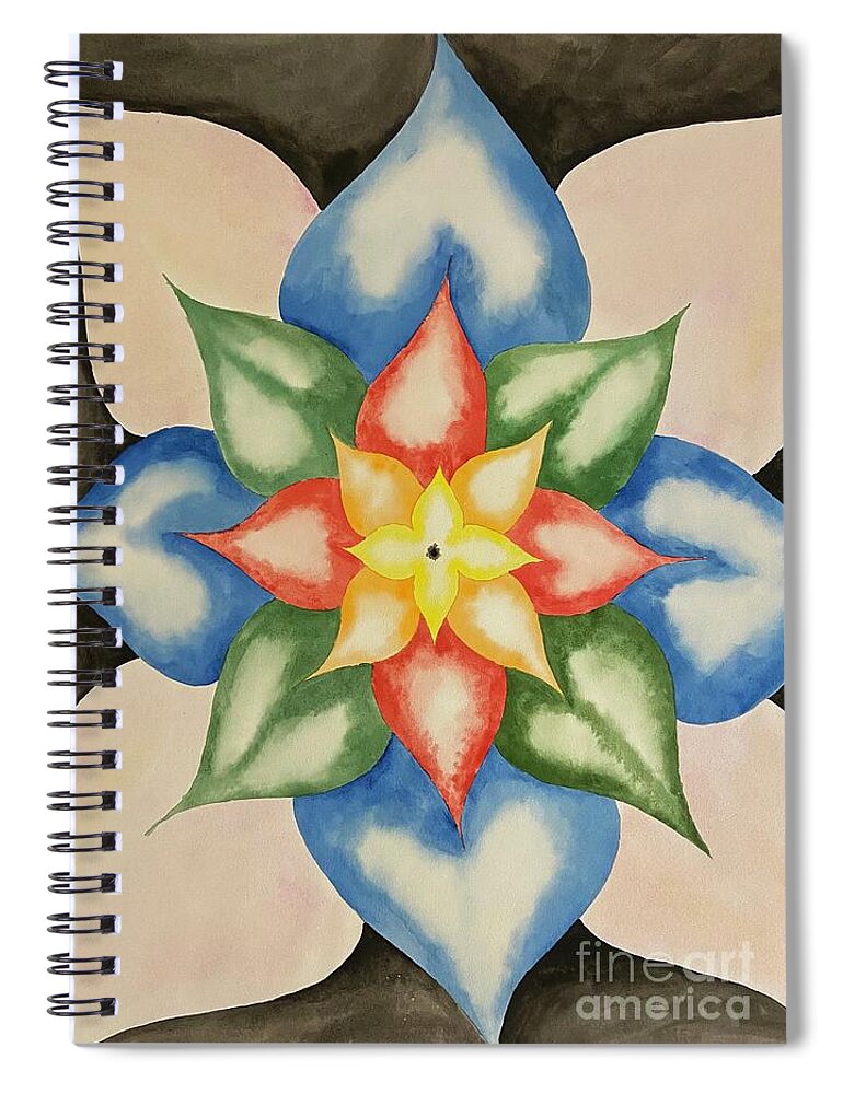 Color Grab Spiral Notebook featuring the painting Color Grab by Pamela Henry