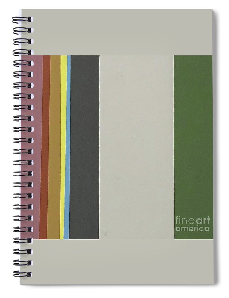 Original Art Work Spiral Notebook featuring the mixed media Color Illusion #5 by Theresa Honeycheck