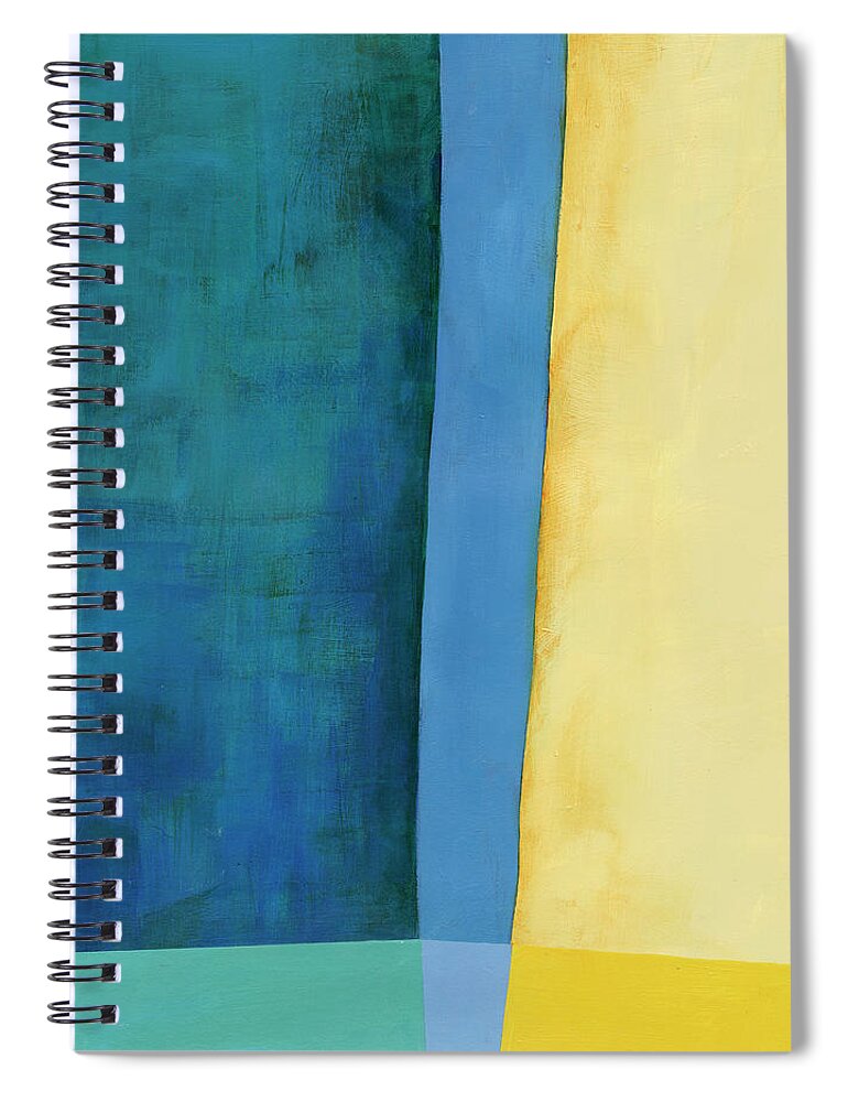 Abstract Art Spiral Notebook featuring the painting Color Meditations #3 by Jane Davies