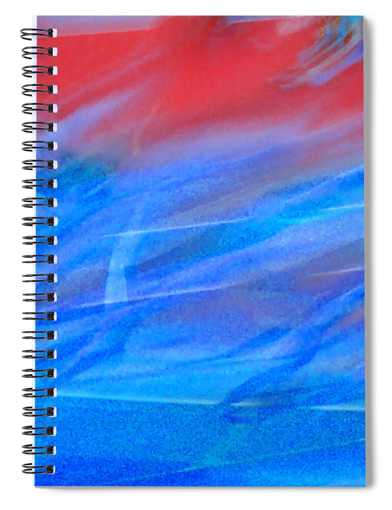 Track Spiral Notebook featuring the digital art Color of Motion by Russel Considine