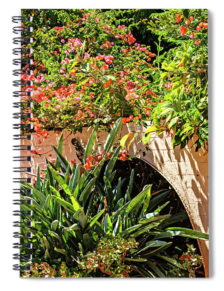 Color Spiral Notebook featuring the photograph Color on a Wall by Alan Hausenflock