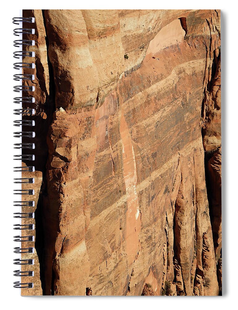 Rock Spiral Notebook featuring the photograph Colorado Monument 1612 by Laura Davis