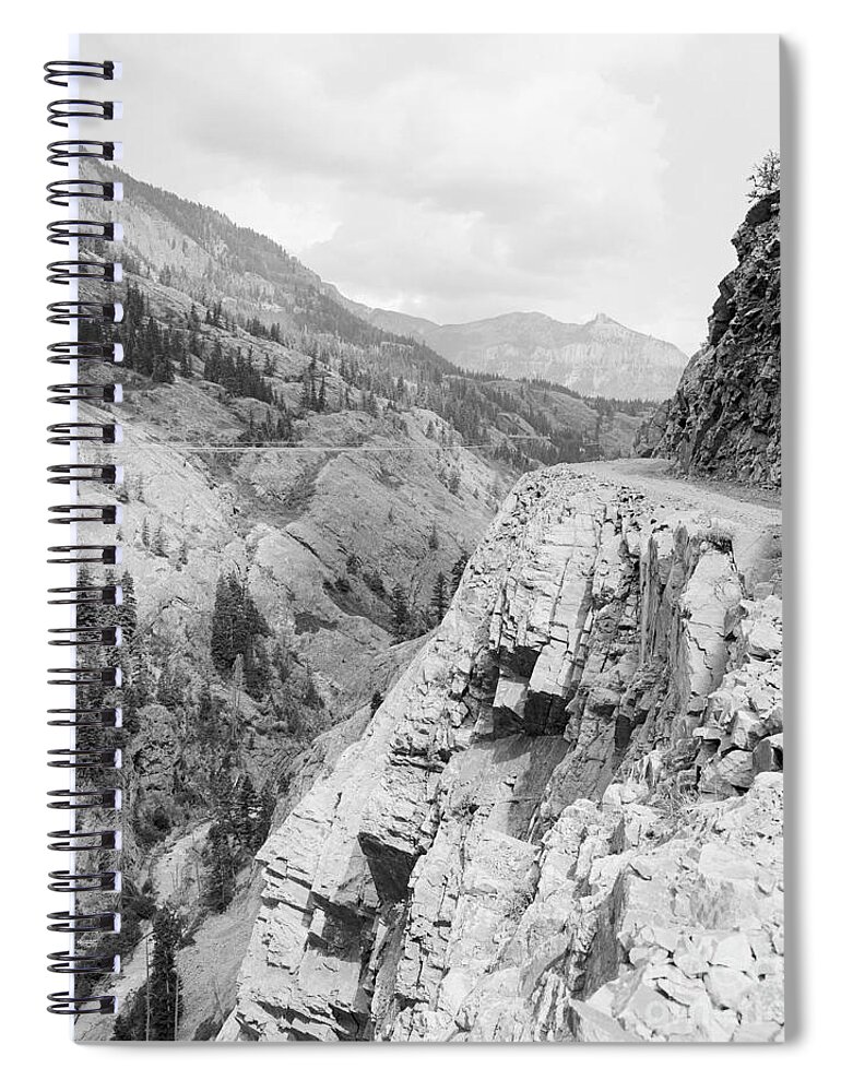 1901 Spiral Notebook featuring the photograph COLORADO ROCKIES, c1901 by William Henry Jackson