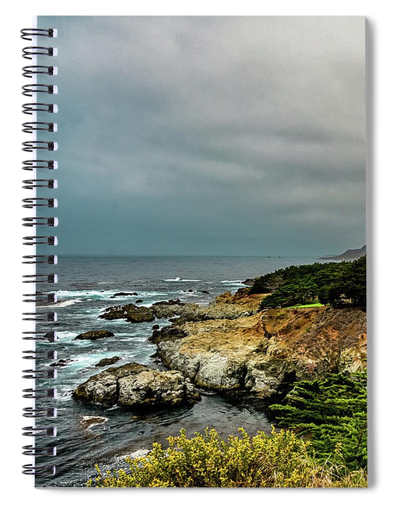 California Central Coast Spiral Notebook featuring the photograph Colorful Coast by Deb Beausoleil