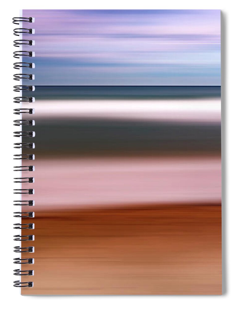 Horizon Spiral Notebook featuring the photograph Colorful eastern sunset. Abstract by Vicente Sargues