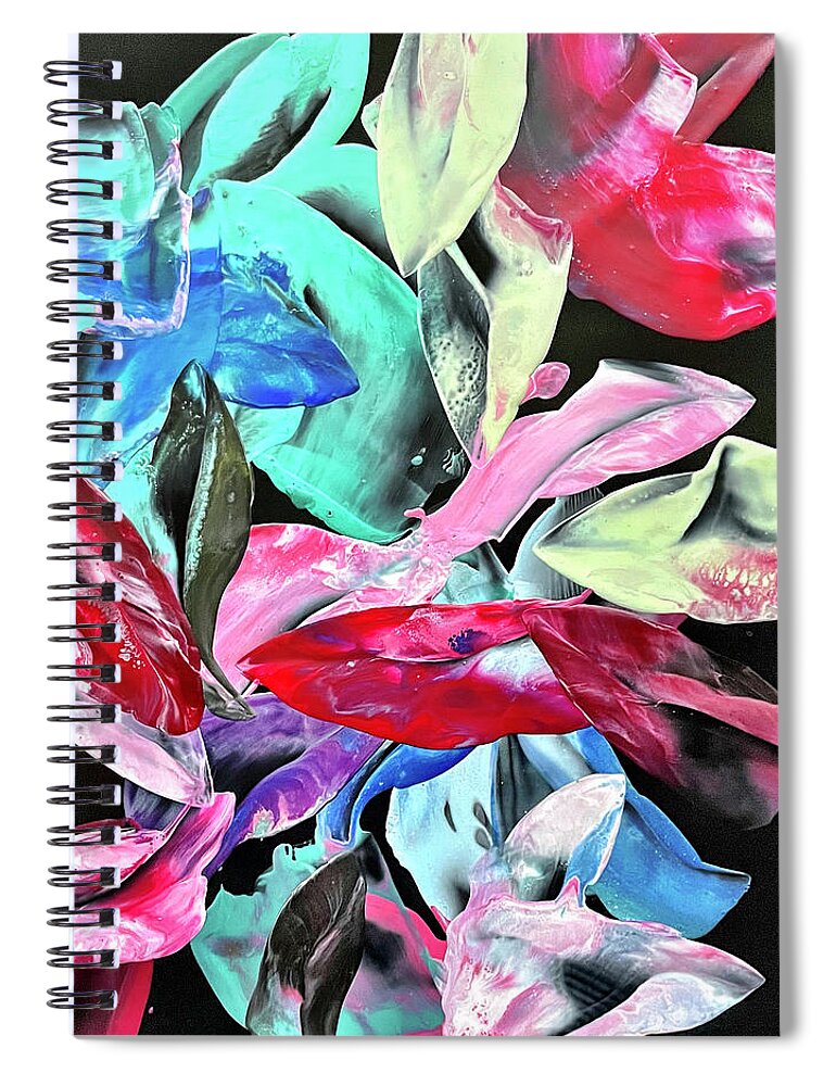  Spiral Notebook featuring the painting Colorful by Tommy McDonell