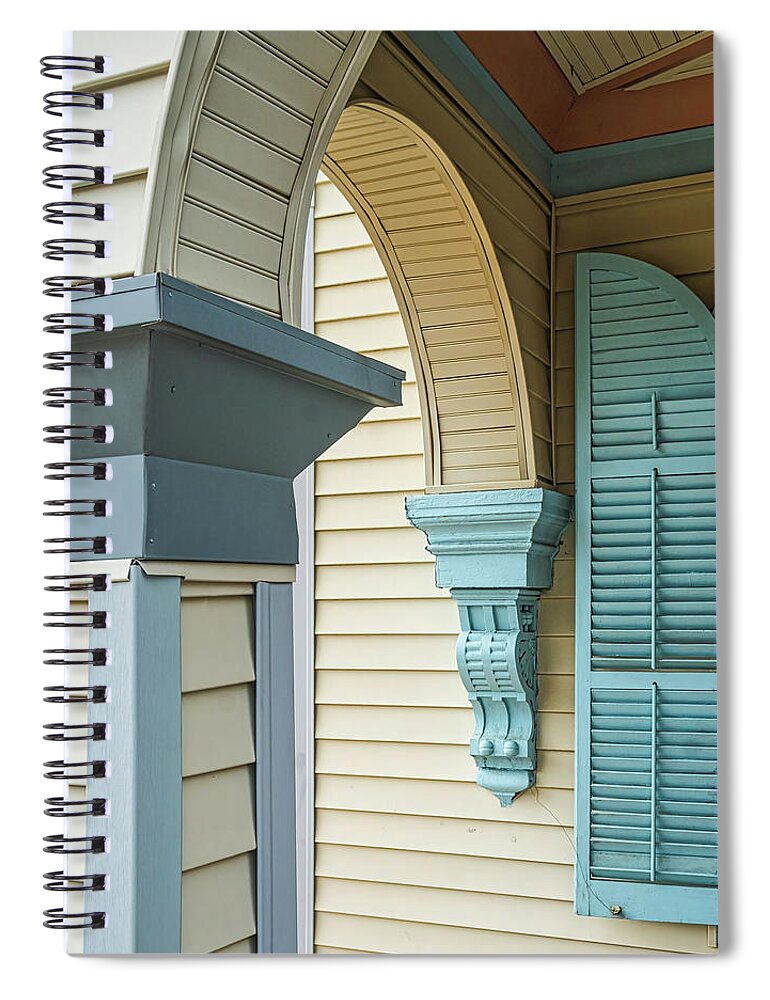 House Spiral Notebook featuring the photograph Colorful Victorian Architecture by Gary Slawsky