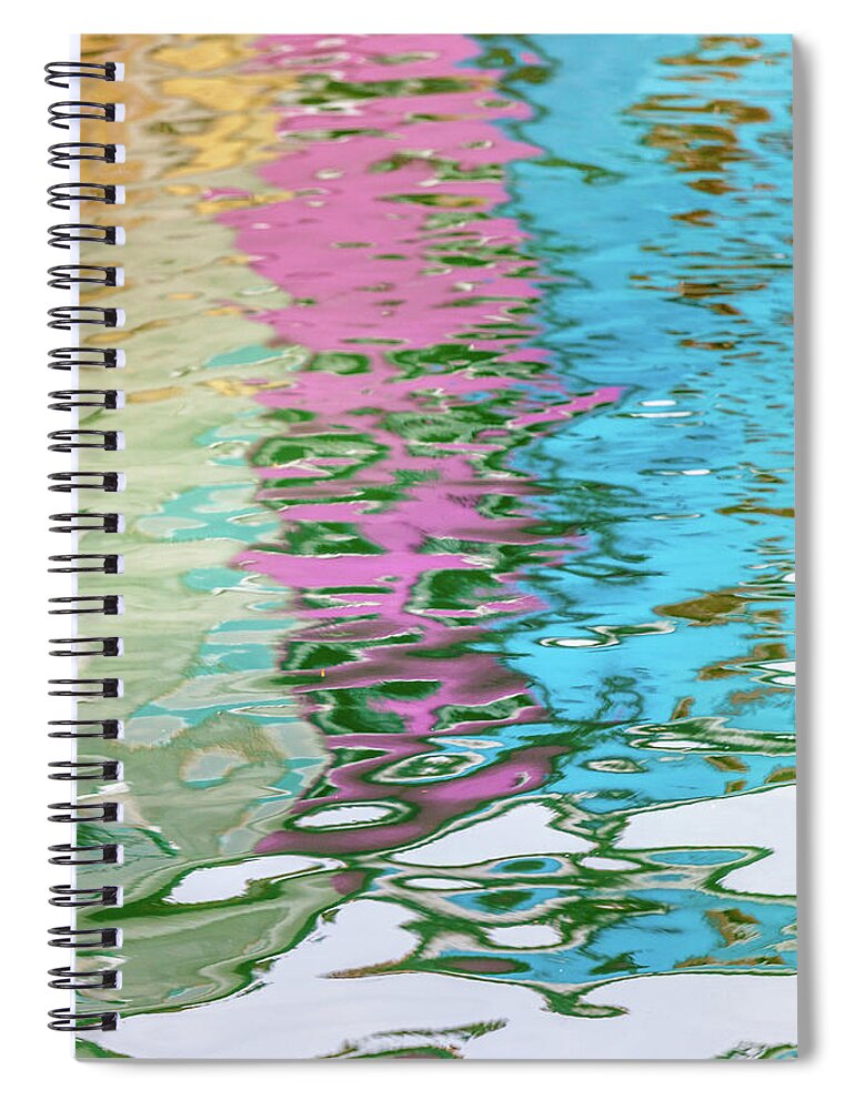 Europe Spiral Notebook featuring the photograph Colorful Water in Burano by W Chris Fooshee