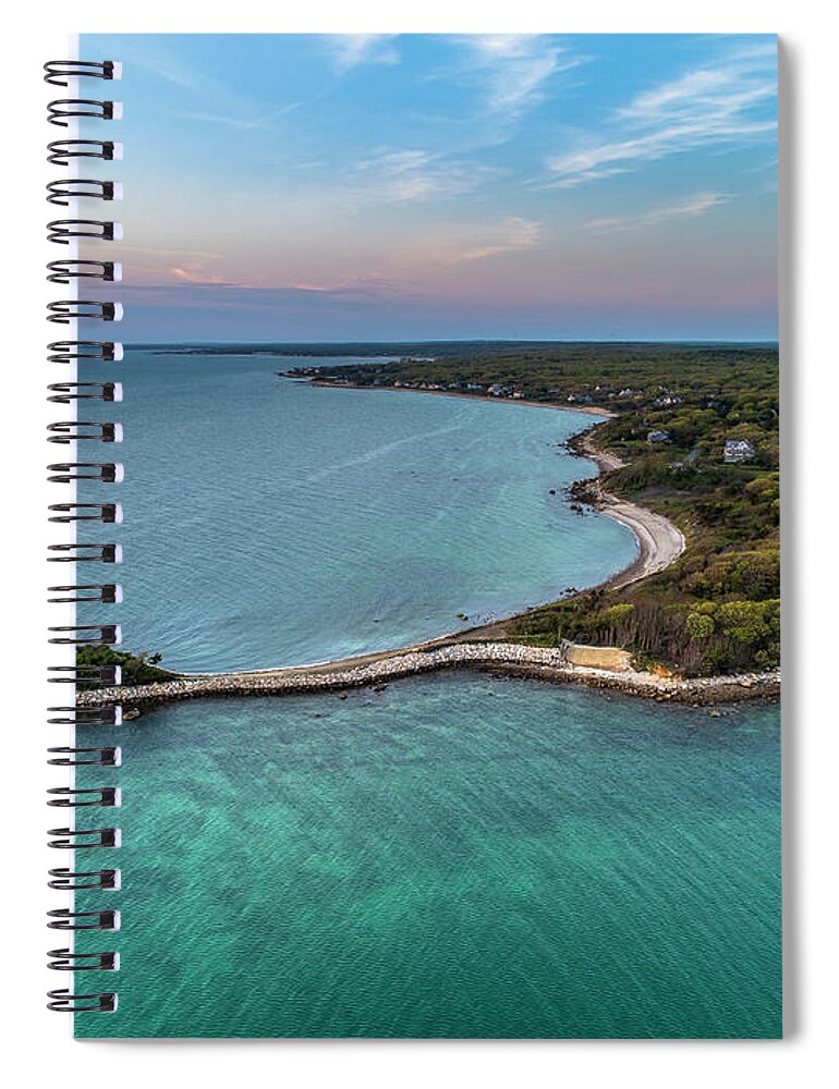 The Knob Spiral Notebook featuring the photograph Colors of The Knob by Veterans Aerial Media LLC