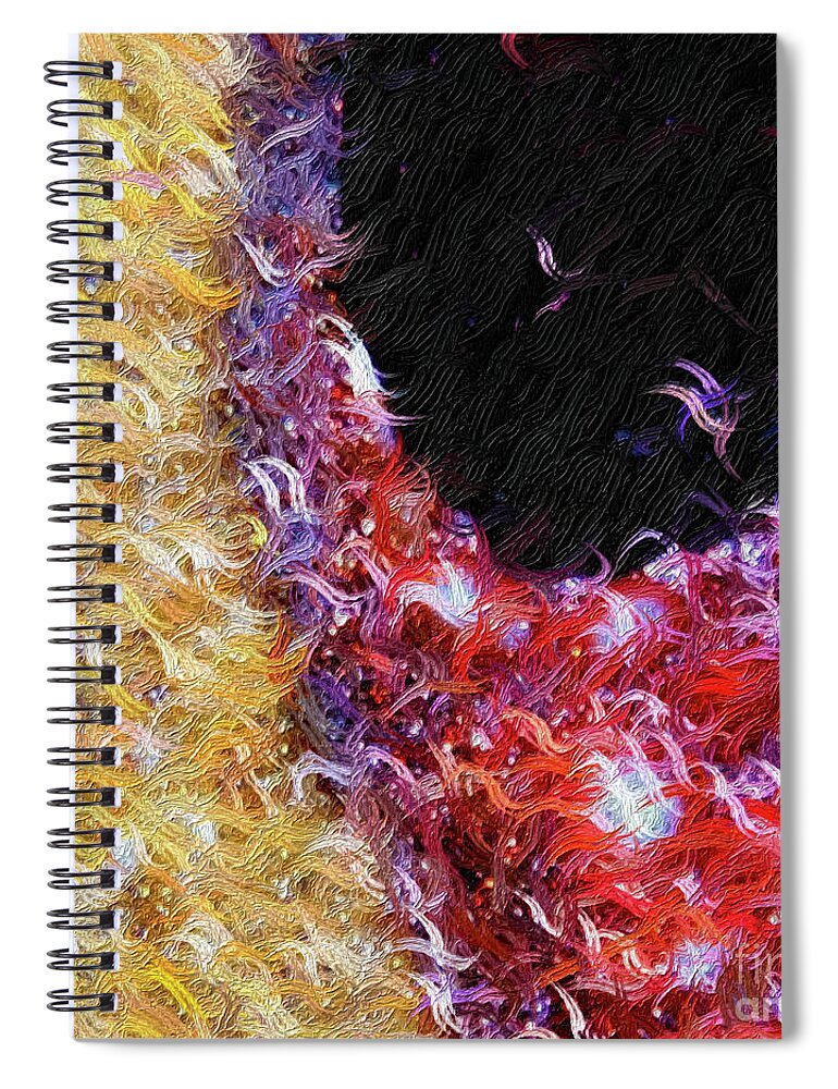 Red Spiral Notebook featuring the painting Colossians 1 13. Delivered. by Mark Lawrence