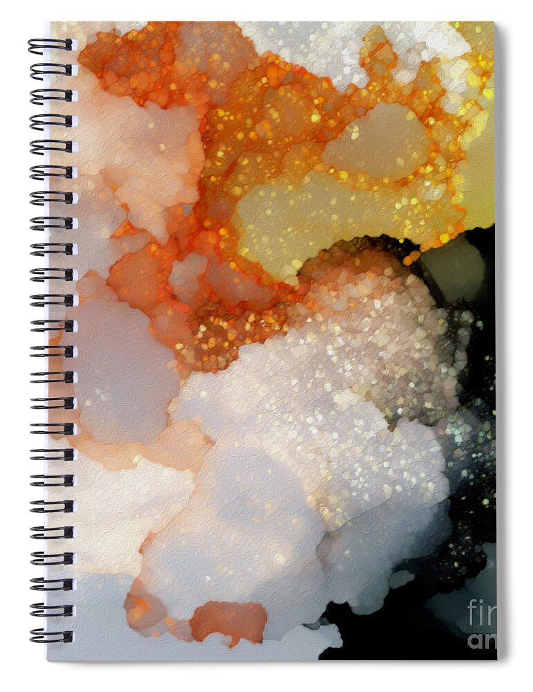 White Spiral Notebook featuring the painting Colossians 1 9. Be Spirit Filled by Mark Lawrence