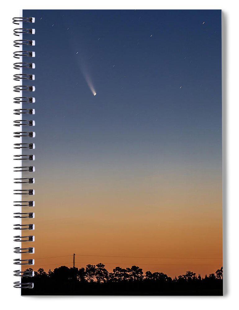 2020 Spiral Notebook featuring the photograph Comet C/2020 F3 NeoWise by Charles Hite
