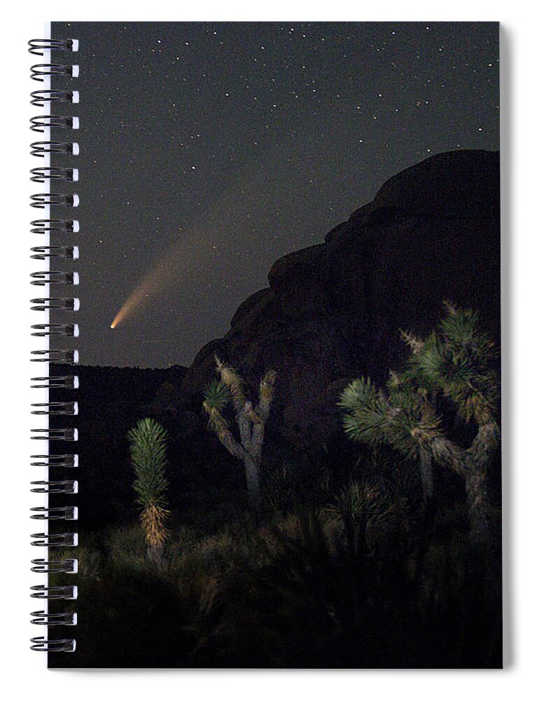 California Spiral Notebook featuring the photograph Comet NEOWISE at Joshua Tree National Park by Joseph Philipson